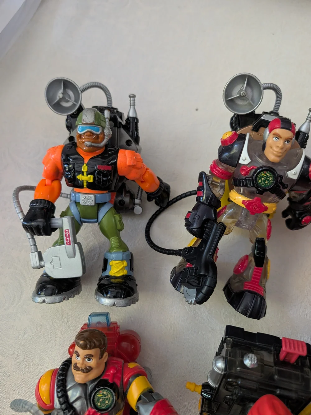 Fisher-Price Rescue Heroes Mixed Lot 10 Action Figures w/ Accessories Unboxed